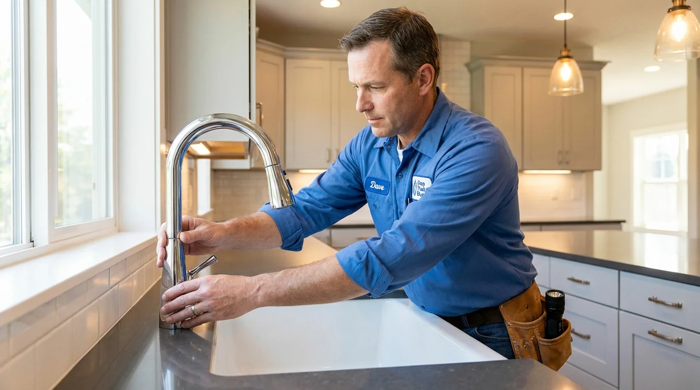 Kitchen faucet installation by Johns Plumbing LLC in Eldon