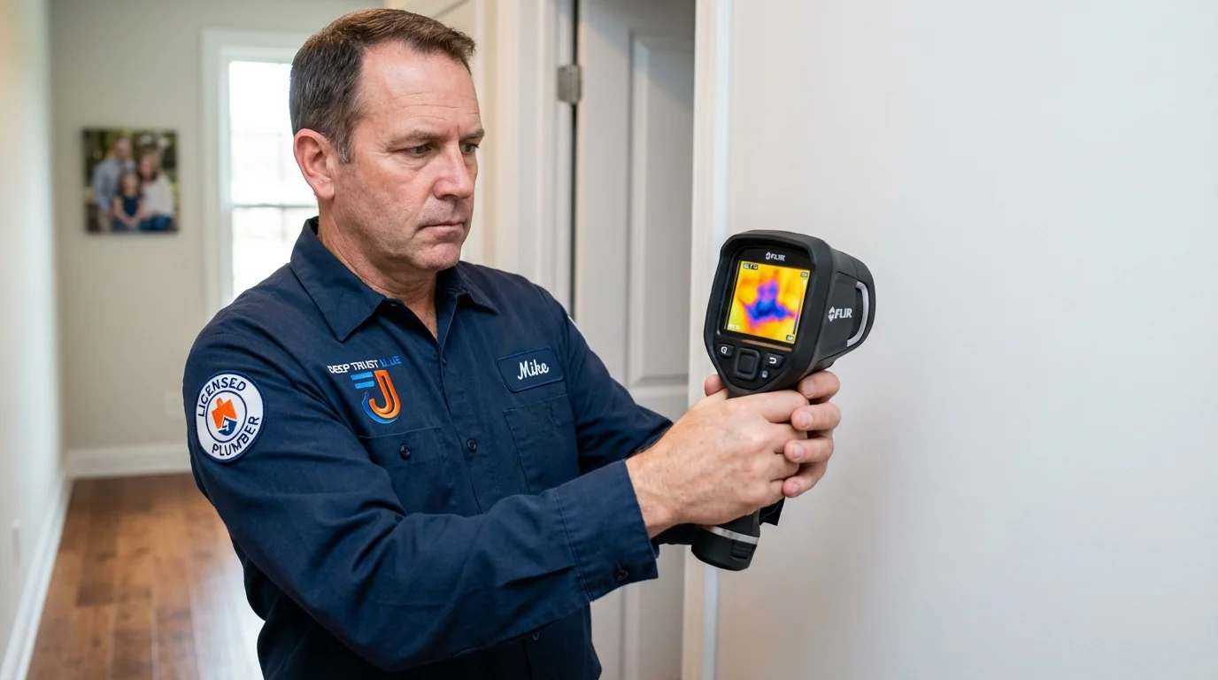 Thermal imaging leak detection by Johns Plumbing LLC in Eldon